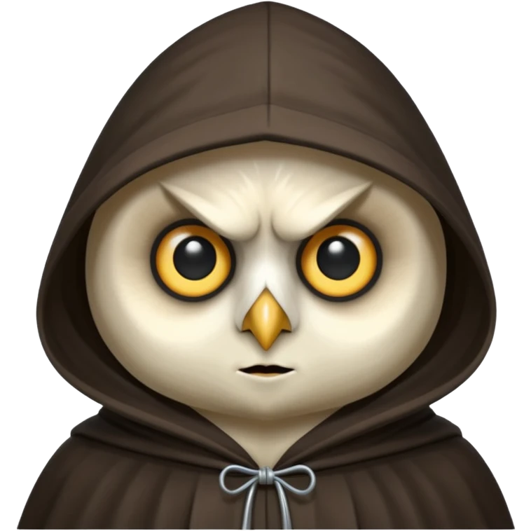 Owl Watcher looking scary 
 emoji