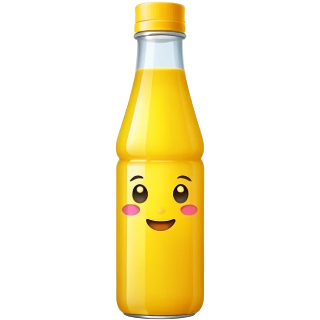 Yellow juice bottled emoji