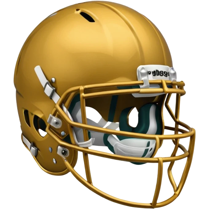 college football player helmets dark gold  emoji