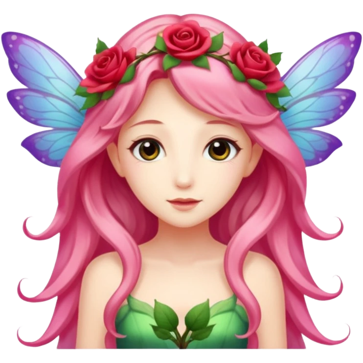 Rose wings,Flower Fairies. emoji