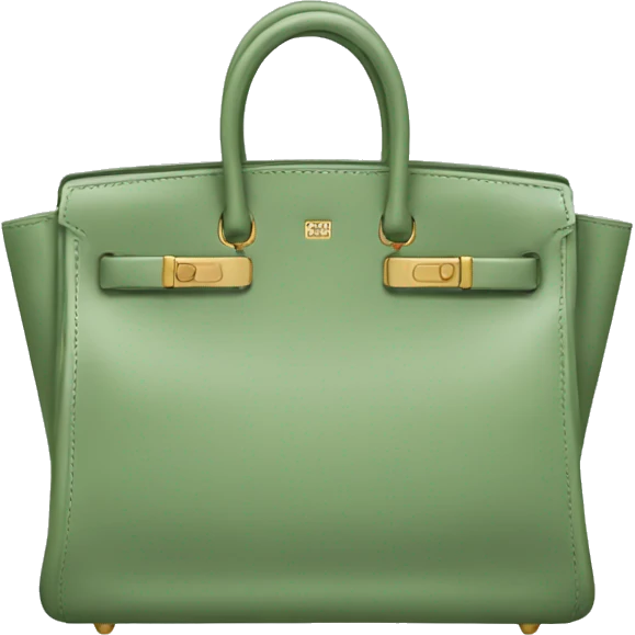 sage green birkin bag emoji
