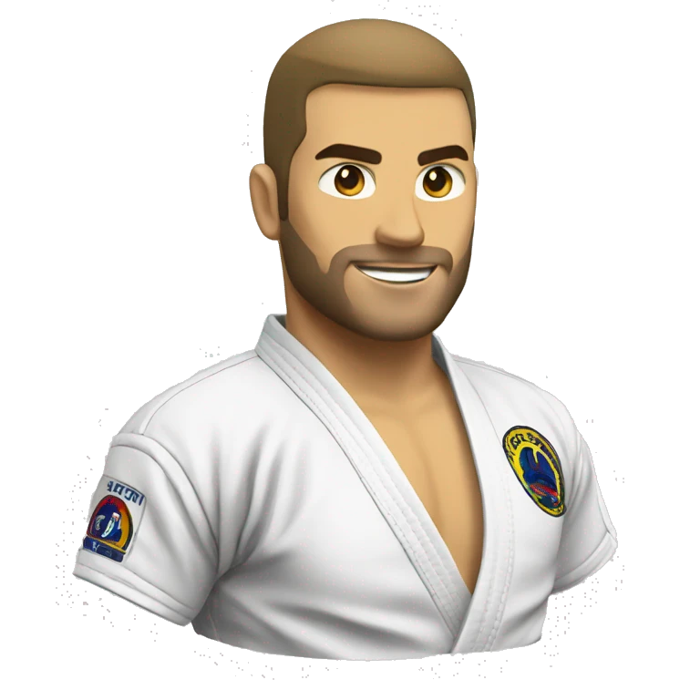 Jiu jitsu faixa blanca emoji
