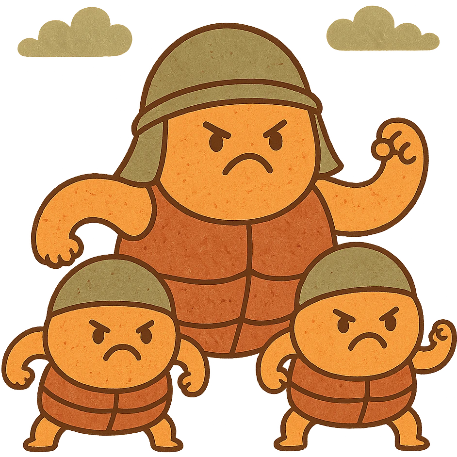 Angry armored cells emoji