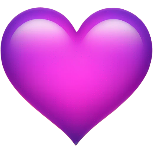 🤍 this heart but with a gradient between neon purple pink and orange emoji