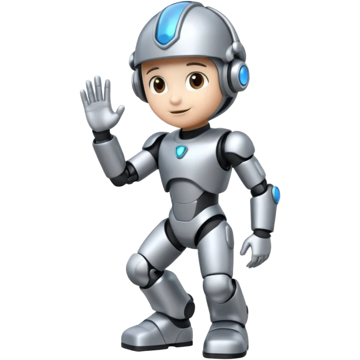 Futuristic Construction company AI prompt engineer mascot" Theme is climb higher" emoji