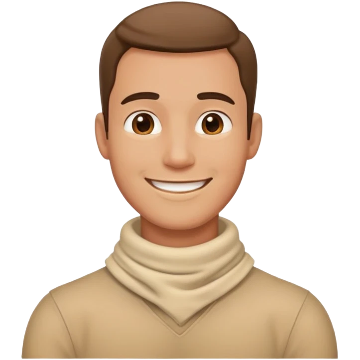 man with arms around his neck emoji