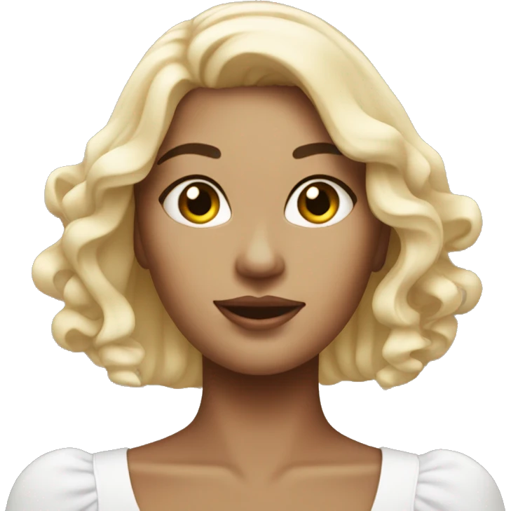 rich white beach girl with nails emoji