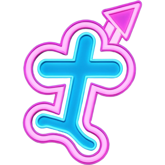 vice city neon typo emoji