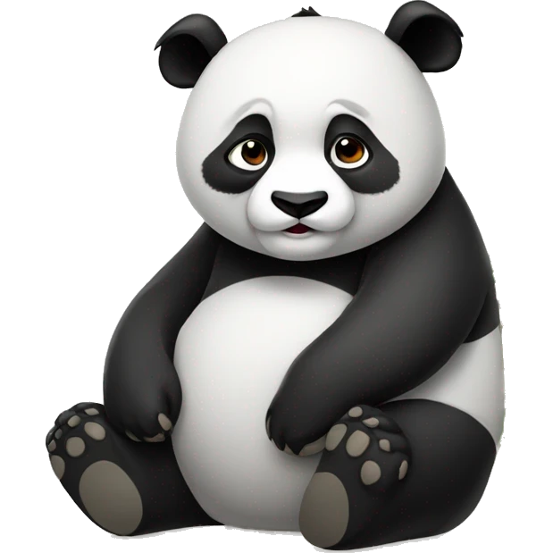 Lazy panda emoji