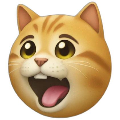 Chat dans la pelouse emoji