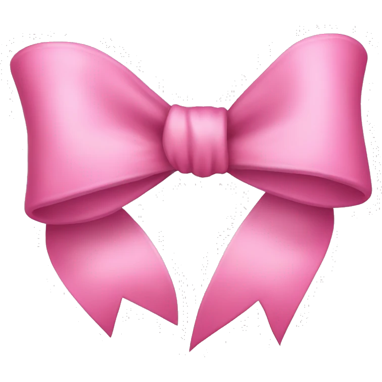Pink bow emoji