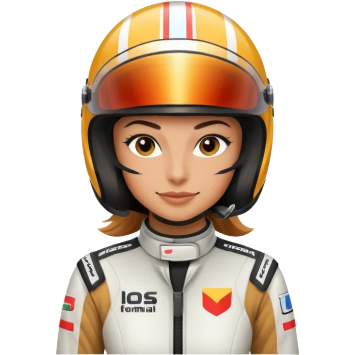 Formula racer woman emoji