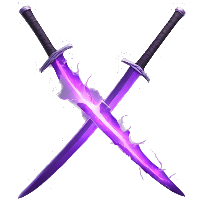 purple Lightning katana emoji