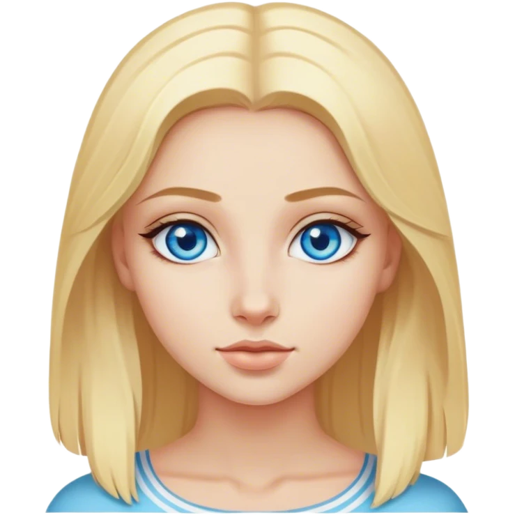 blonde girl in egypt blue eyes emoji