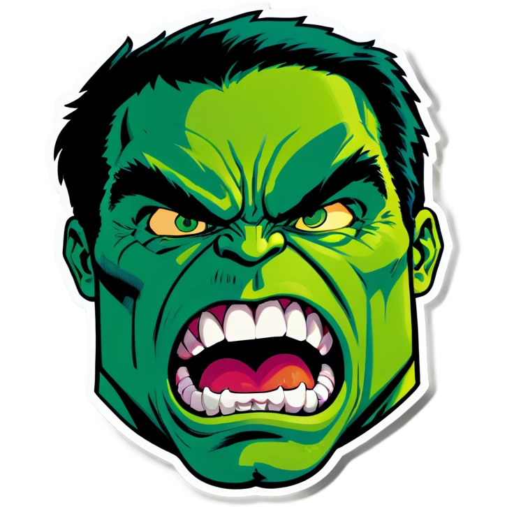 Hulk angry emoji