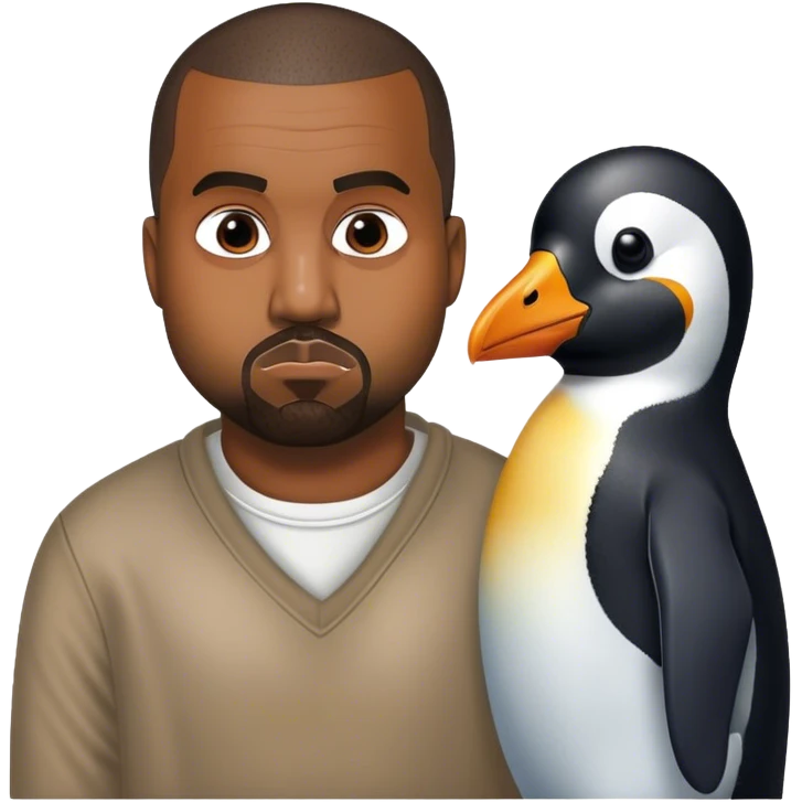 Kante West dating a penguin emoji
