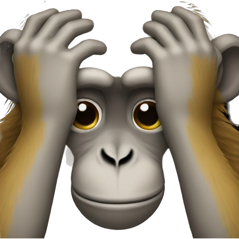 monkey arms covering eyes emoji