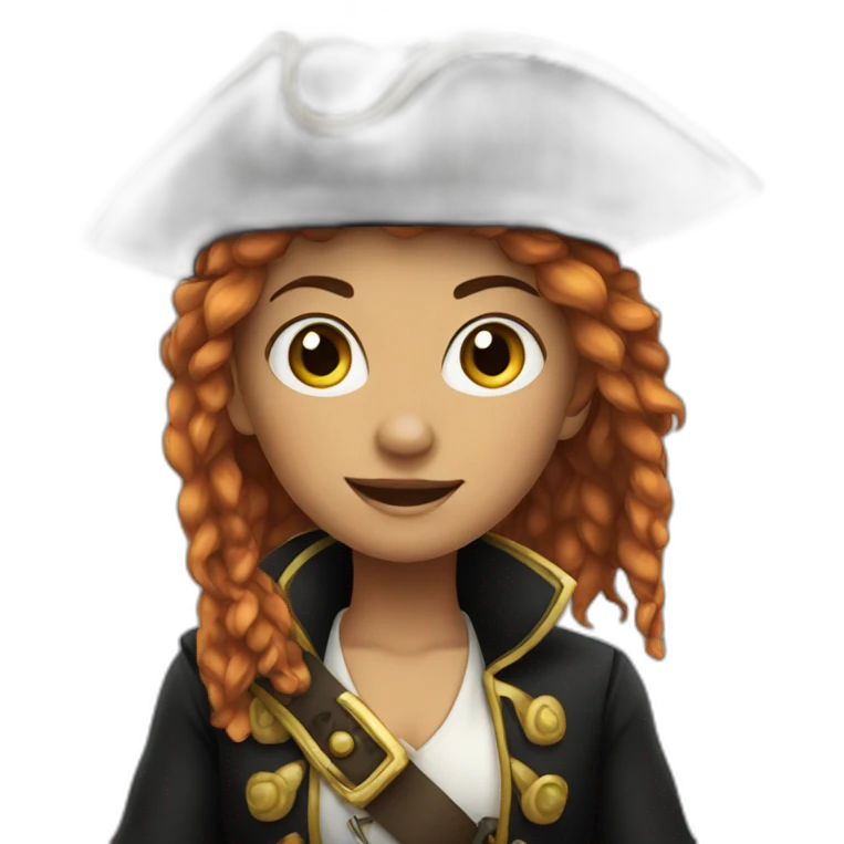 a pirate girl emoji