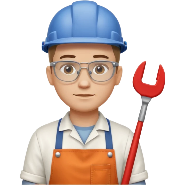 modern workshop carpenter portrait, head and shoulders only, safety glasses, sleek apron, clean minimal style, confident expression, 3D cartoon, mobile game icon style, clean background, no text, no watermark
 emoji