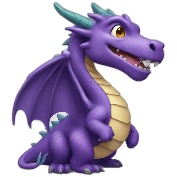 a dragon with an agry face emoji