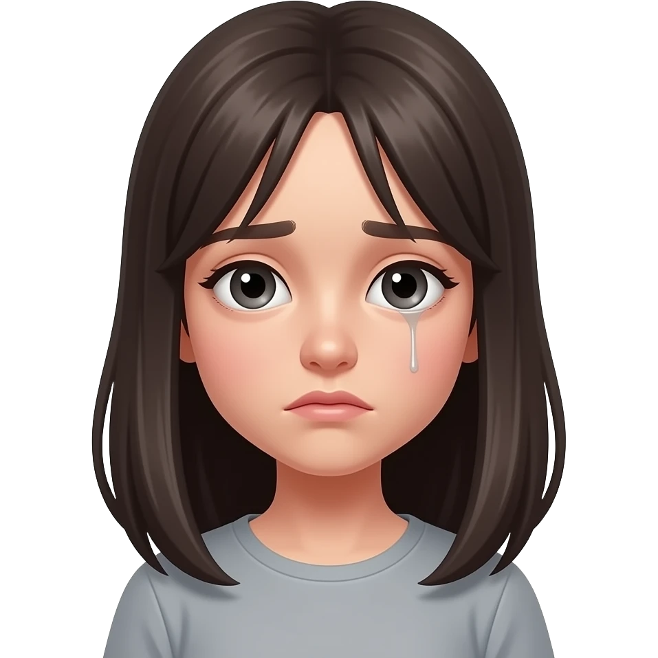 gloomy girl emoji