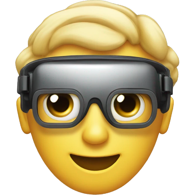 smiling face with VR googles emoji