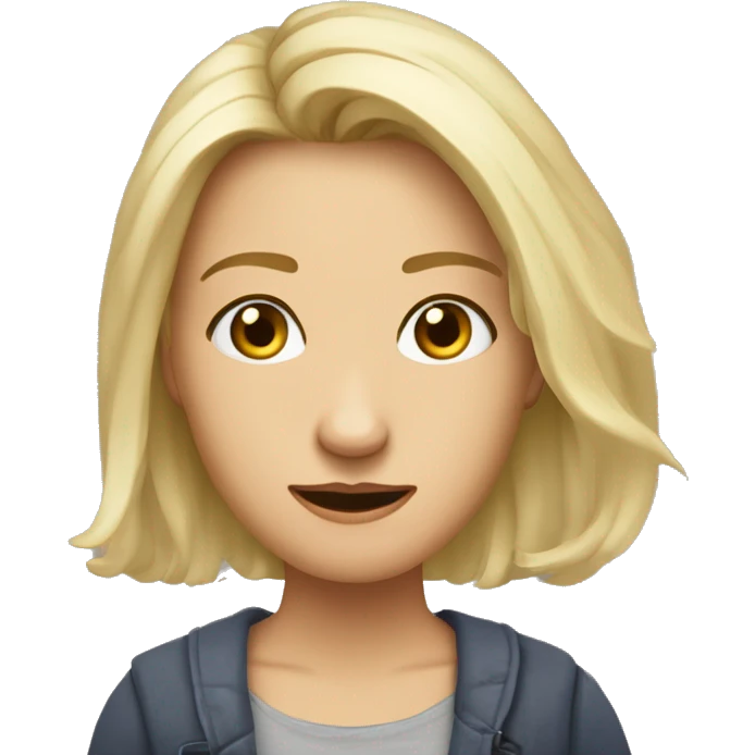Девочка с темными волосами и собака еркширский терьер  emoji