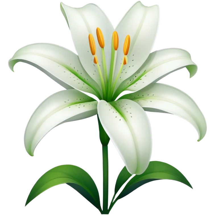 Lily flower emoji