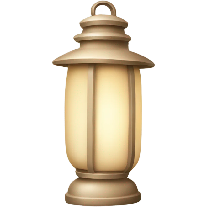 beige Christmas lantern emoji