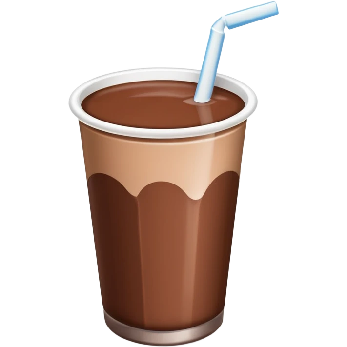 Chocolate milk cup with a Milk carton emoji