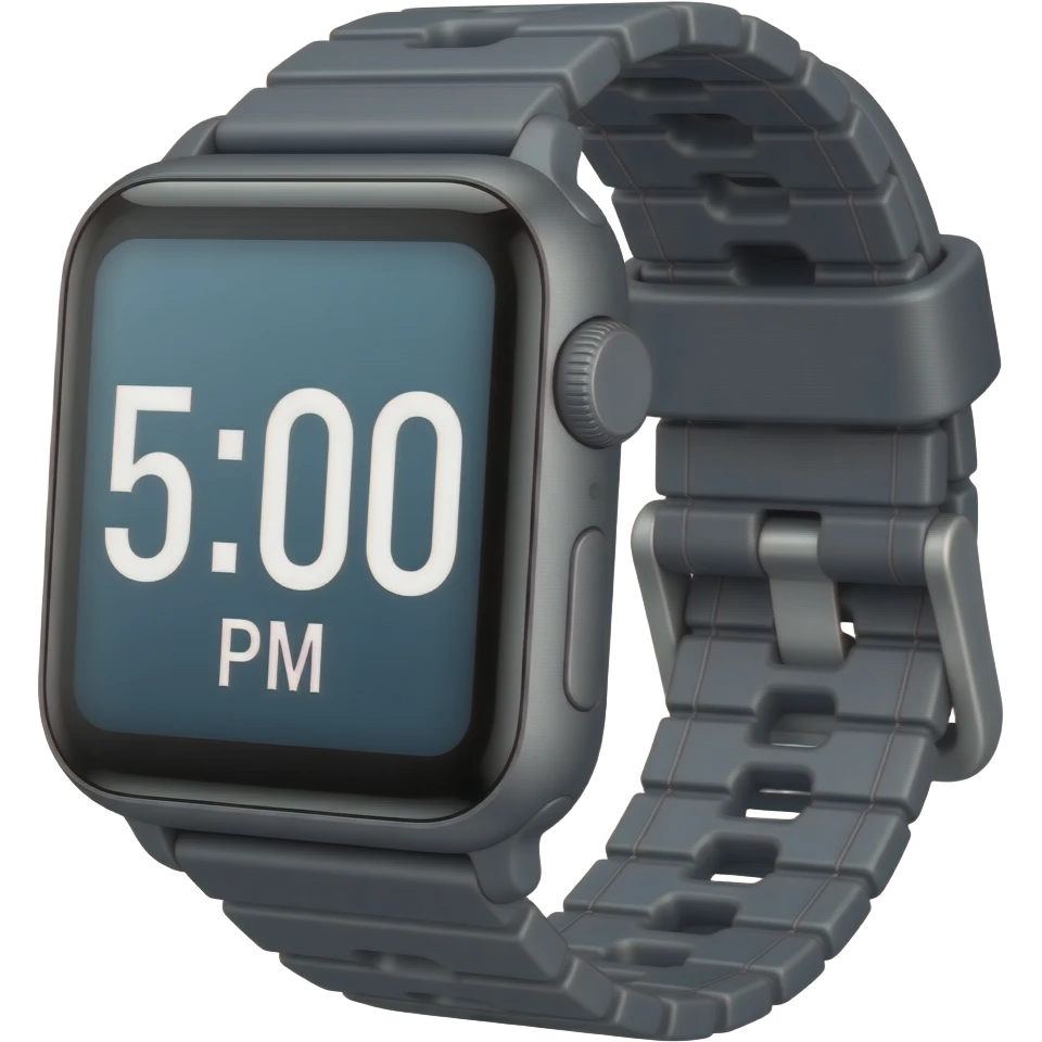 reloj inteligente 17:00 PM emoji