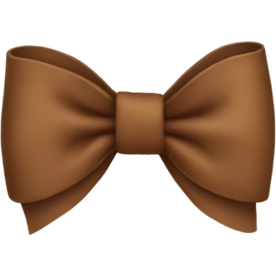 brown bow emoji