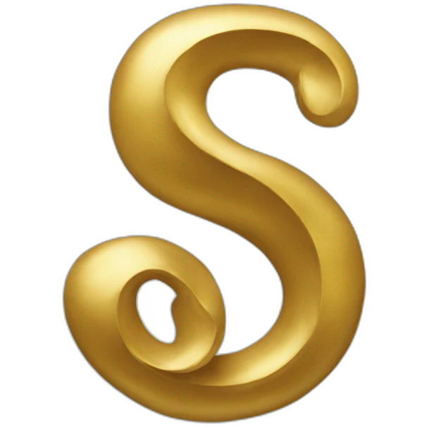 Gold ampersand emoji
