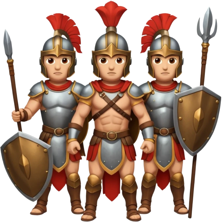 group of ancient trojan warriors emoji