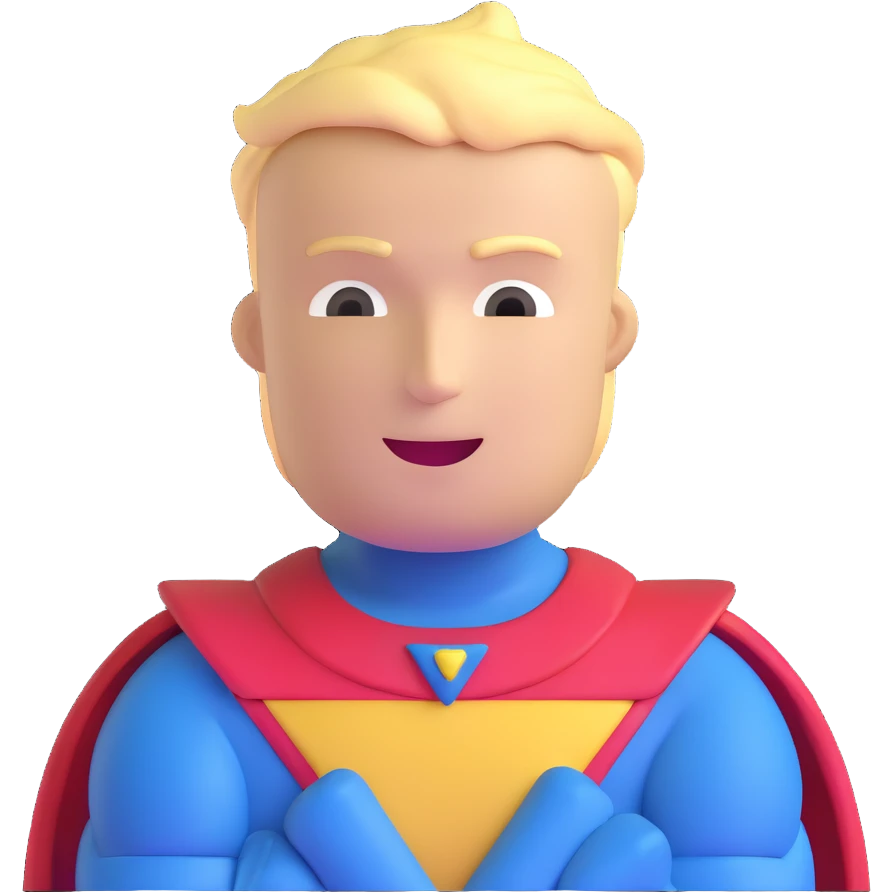 Homelander with a proud meme expression emoji