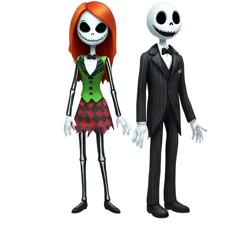 Jack and Sally Skellington  emoji