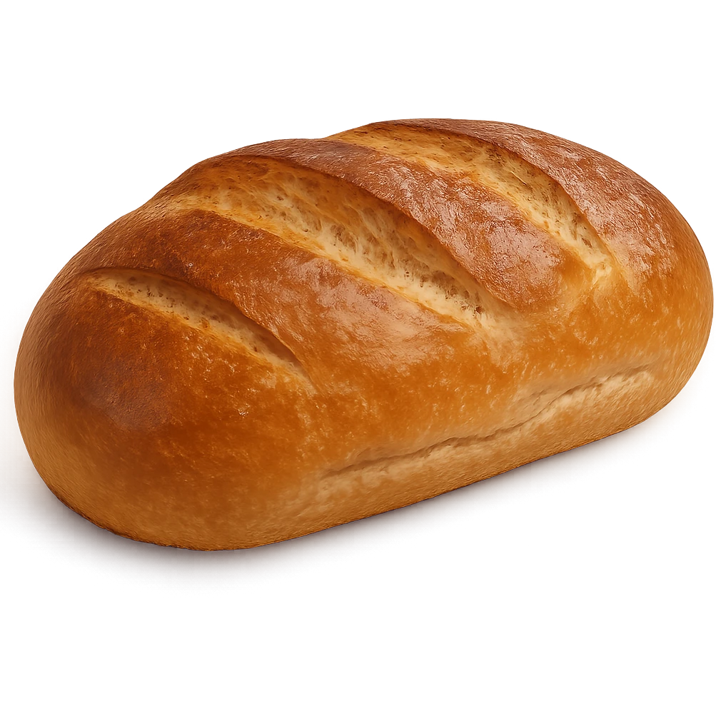 realistic loaf of bread, golden brown, detailed texture emoji