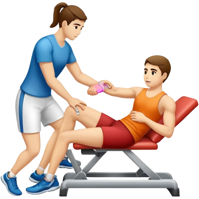 Physical therapy for tendon injury emoji