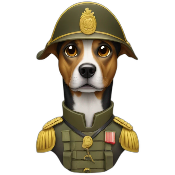 Dog soldier emoji