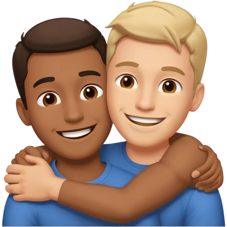 two guys making out emoji