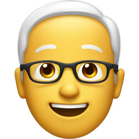smart and happy face  emoji