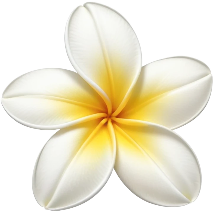 White Hawaiian flower emoji