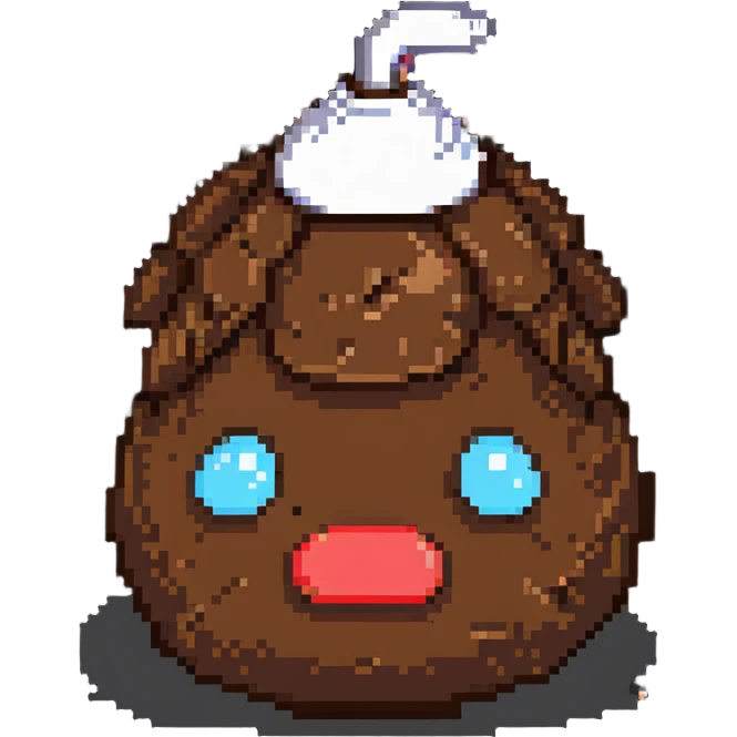frowning poop emoji