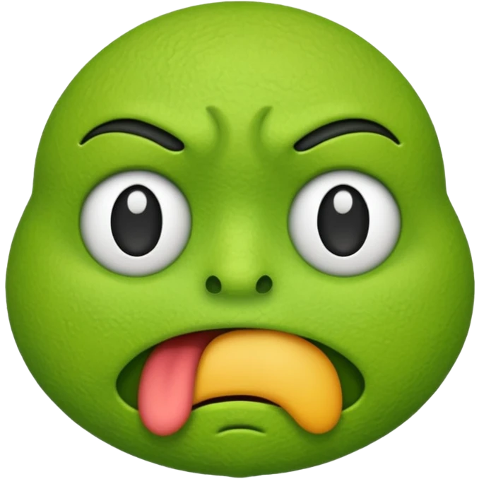 Disgusted emoji emoji