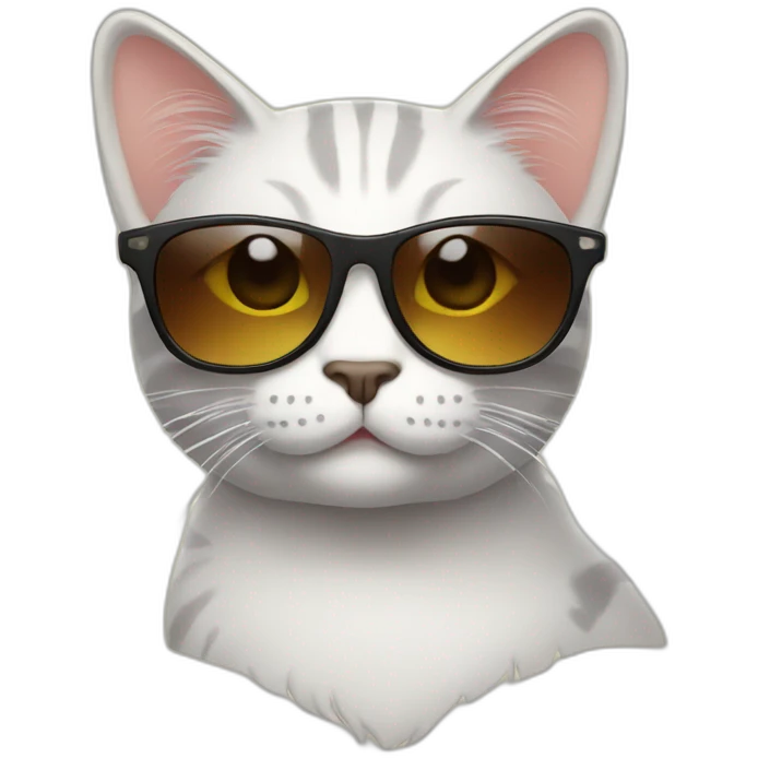 Cat with sunglasses emoji