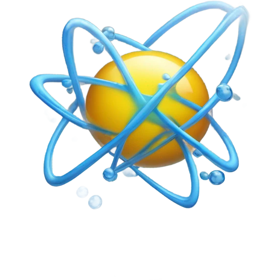 explosion atom in glass water emoji