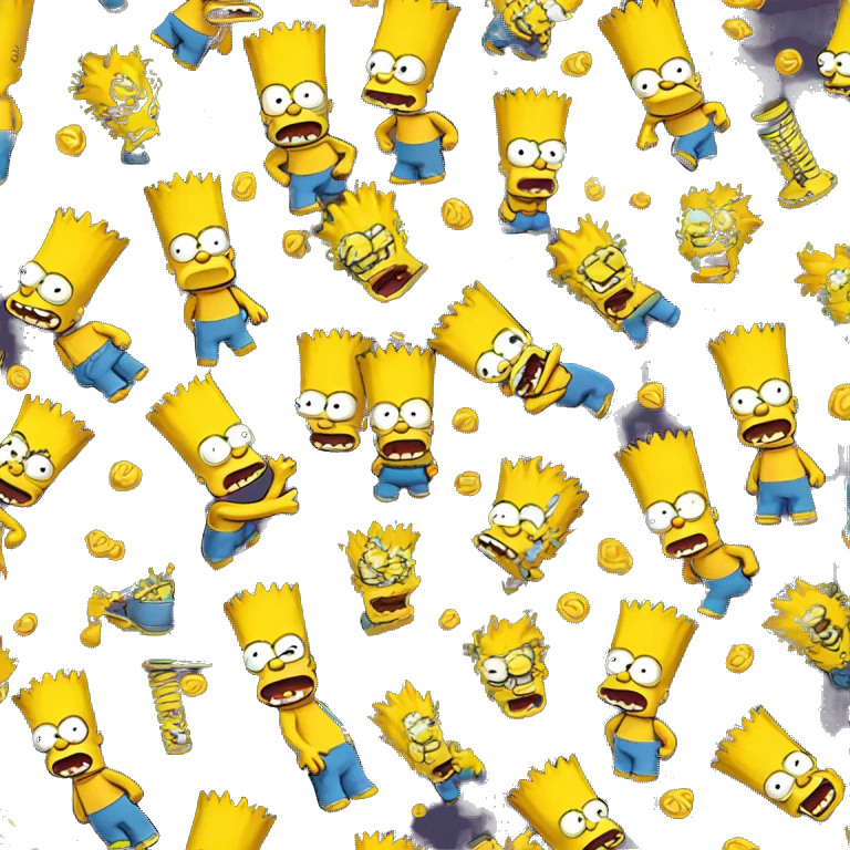 Bart Simpson music emoji