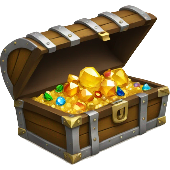 treasure with gems emoji