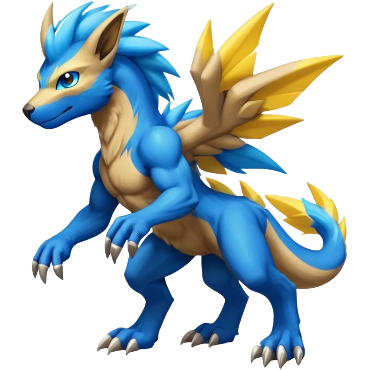 Manectric-Lucio-Draco-Fakémon-hybrid-creature (full body), 4 legs emoji