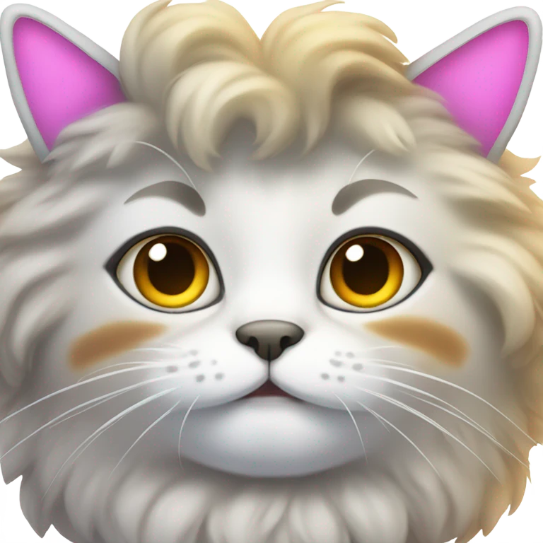 Cat and bow emoji